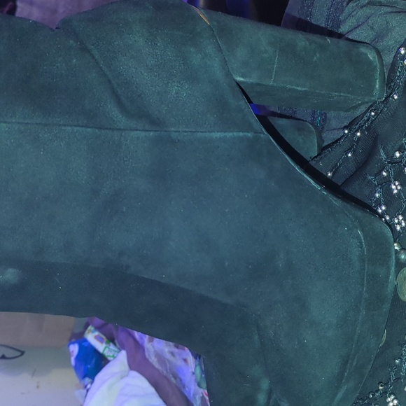 Calvin Klein Black Suede Ankle Booties - Picture 1 of 6
